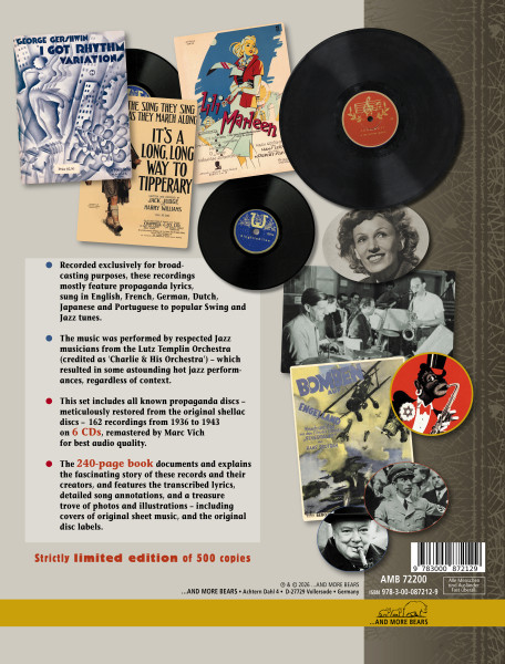 Nazi Airwaves: Nazi Propaganda On War-Time Swing Records (Limited Numbered Edition) (6-CDs 1-Buch)