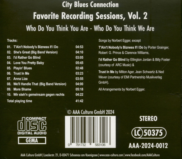 Who Do You Think You Are - Who Do You Think We Are - Favorite Recording Sessions Vol.2 (CD)