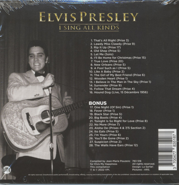 I Sing All Kinds (CD)
