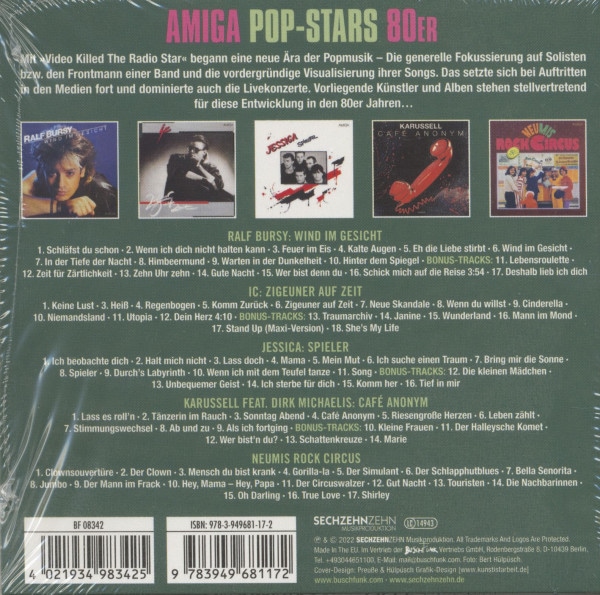AMIGA Pop-Stars 80er (5-CD Box)