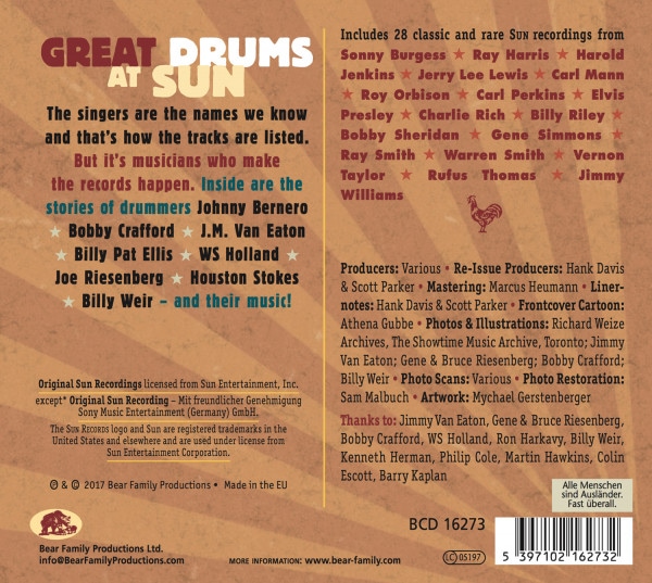 Great Drums At Sun - Featuring J. M. Van Eaton, WS Holland, Billy Weir, Houston Stokes & Johnny Bern