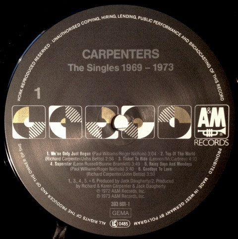The Singles 1969-1973 (LP)