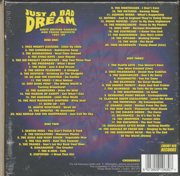 Just A Bad Dream - Sixty British Garage And Trash Nuggets 1981-89 (3-CD Box)