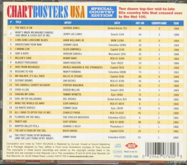 Chart Busters USA - Special Country Edition (CD)