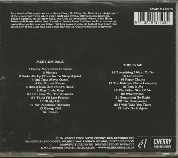 Meet Jim Dale - This Is Me (CD)