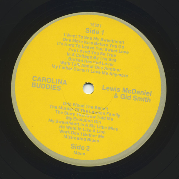 Carolina Buddies And Others Vol.1 (LP)