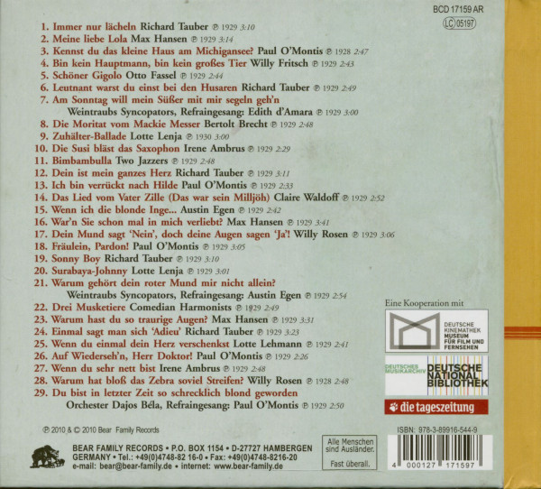 1929 Schlager im Spiegel der Zeit