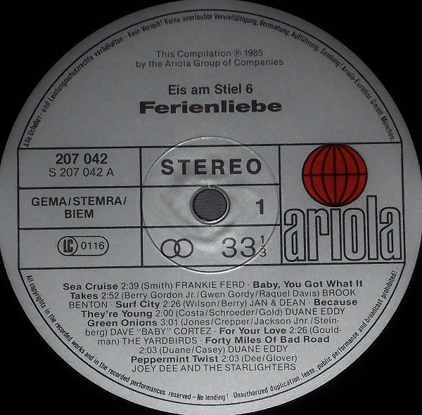Eis Am Stiel 6 - Ferienliebe (LP)