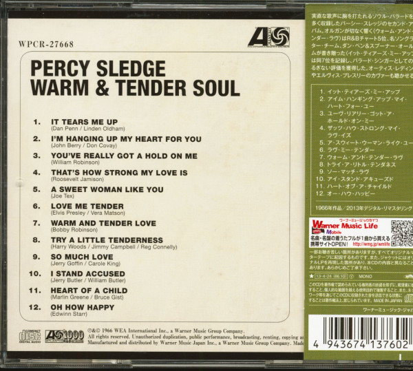Warm & Tender Soul (CD, Japan)