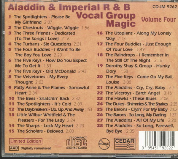 Vol.4, Vocal Group Magic (Aladdin - Imperial)