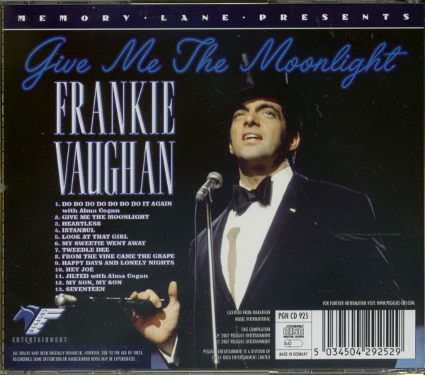 3. Bild von Frankie Vaughan: Give Me The Moonlight (CD)