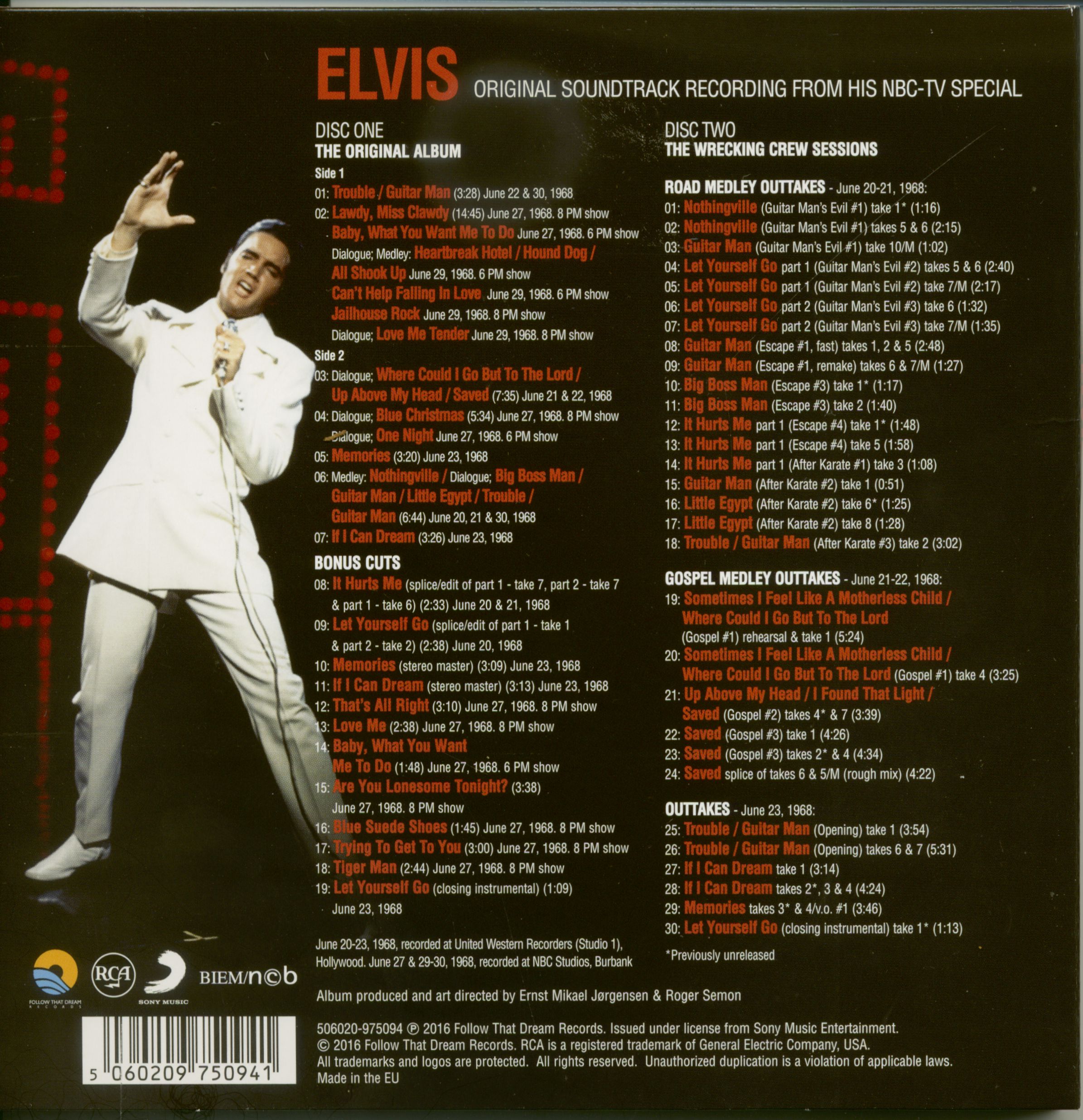 Elvis Presley CD Elvis NBCTV Special (2CD) 7inch Deluxe Edition