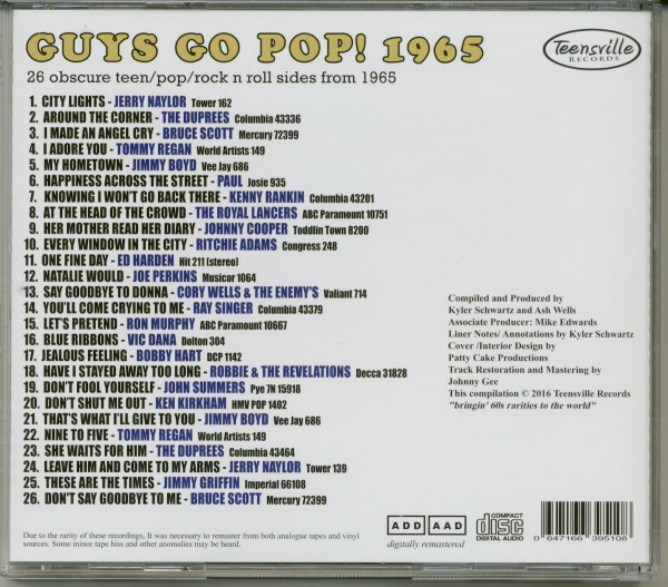 Guys Go Pop! 1965 (CD)