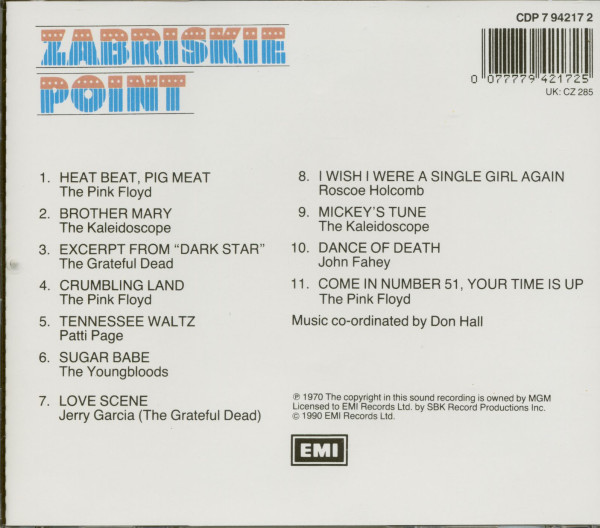 3. Bild von Various: Zabriskie Point - Soundtrack (CD)