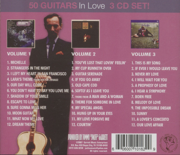 The 50 Guitars Of Tommy Garrett – In Love Vol.1-3 (3-CD)
