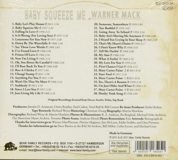 Baby Squeeze Me - Gonna Shake This Shack Tonight (CD)