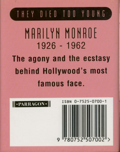 They Died Too Young - Marilyn Monroe by Esther Selsdon