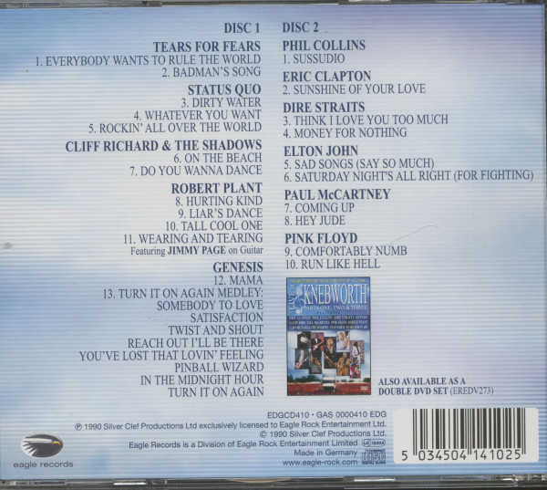 Live At Knebworth (2-CD) The Best British Rock Concert Of All Time