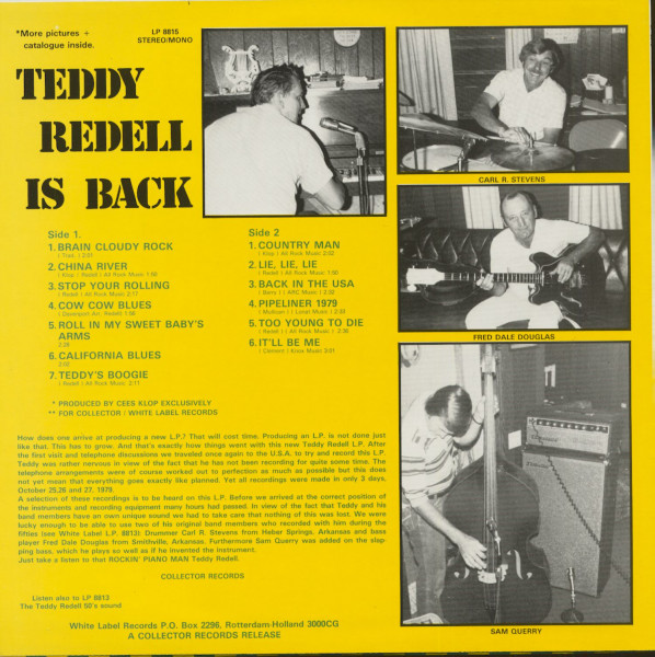 Teddy Redell Is Back (LP)
