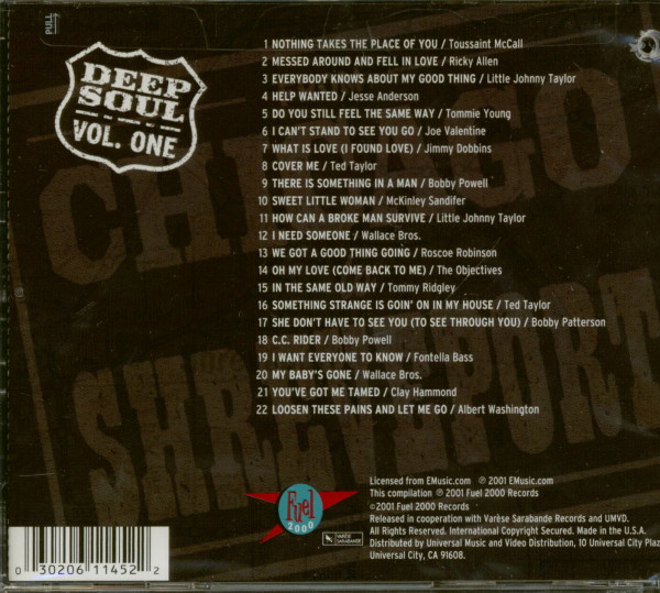 Deep Soul Vol.1 - From Chicago To Shreveport (CD)
