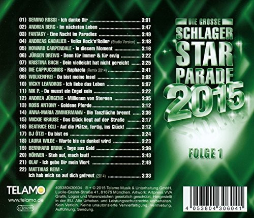 Die große Schlagerstarparade 2015