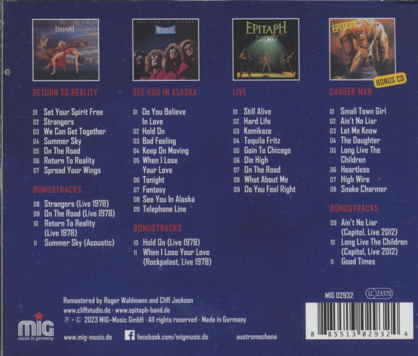 3. Bild von Epitaph: History Box Vol.1 - The Brain Years 1979 - 1981 (4-CD Box)