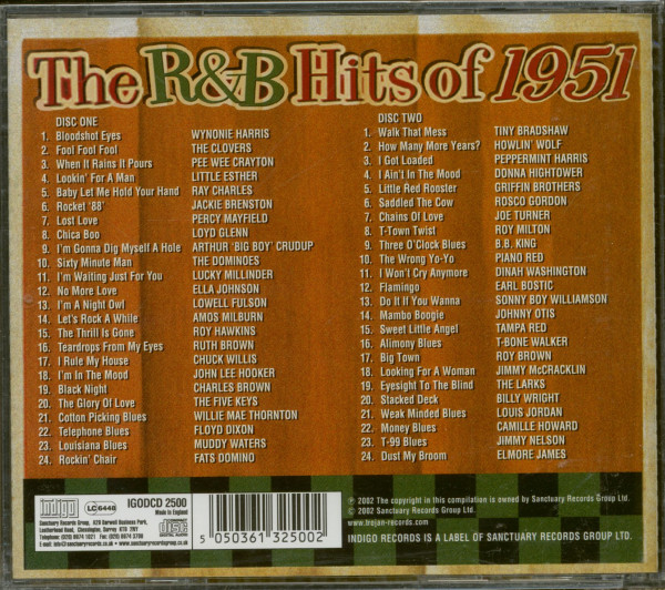 The R&B Hits Of 1951 (2-CD)