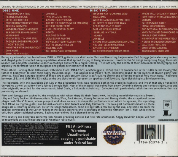 Foggy Mountain Gospel (2-CD)
