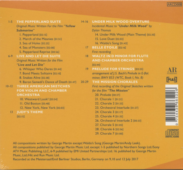 The Film Scores And Original Orchestral Music Of Geroge Martin (CD)