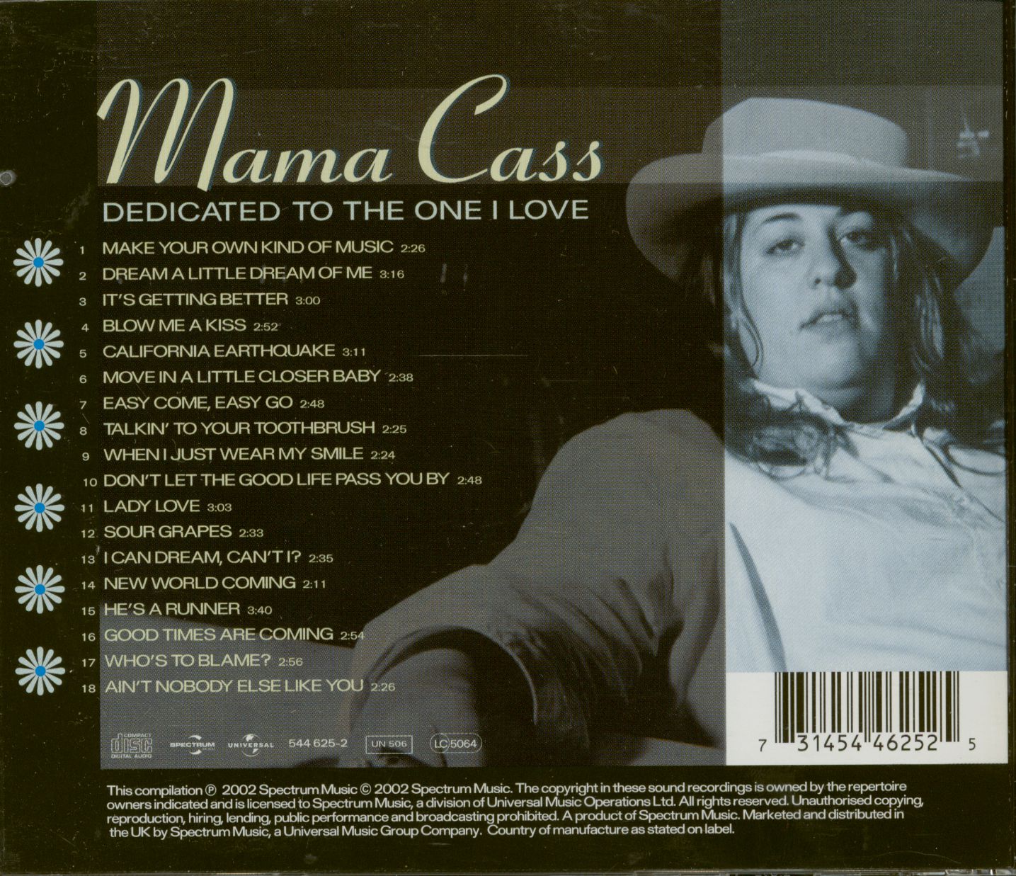 Mama Cass Cd Dedicated To The One I Love Cd Bear Family Records