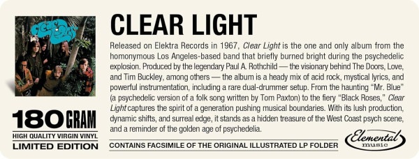 Clear Light (LP, 180g Vinyl, Ltd.)