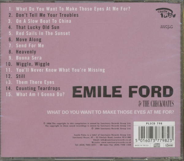 What Do You Want To Make Those Eyes For Me ? (CD)