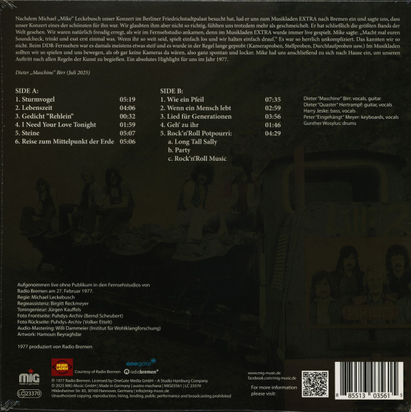 Live At Musikladen Extra 1977 (LP)