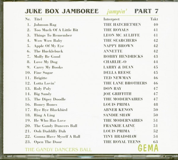 Juke Box Jamboree Part 7 - Jumpin' (CD)