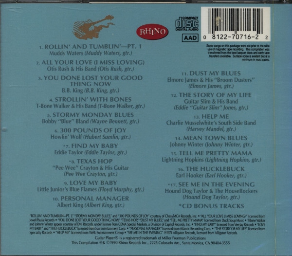 Legends Of Guitar Vol.1 - Electric Blues (CD)