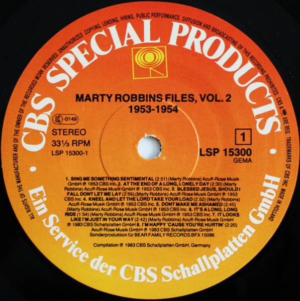 The Marty Robbins Files Vol.2 (LP)