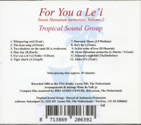 Vorschau: For You a Le’i - Sweet Hawaiian Memories Vol.2 (CD) Vorschau: For You a Le’i - Sweet Hawaiian Memories Vol.2 (CD)