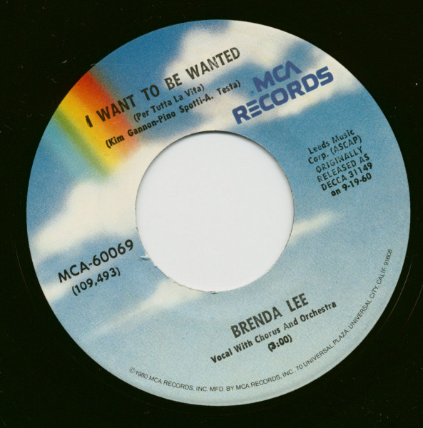 Sweet Nothin's - I Want To Be Wanted (7inch, 45rpm)