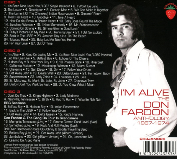 I'm Alive - The Don Fardon Anthology 1967-1974 (3-CD)