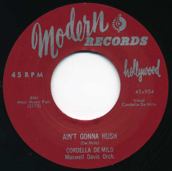 Ain't Gonna Hush - Lonely Girl 7inch, 45rpm