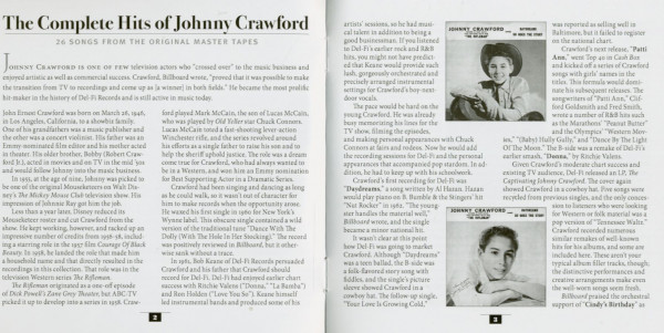 4. Bild von Johnny Crawford: The Complete Hits Of Johnny Crawford (CD)