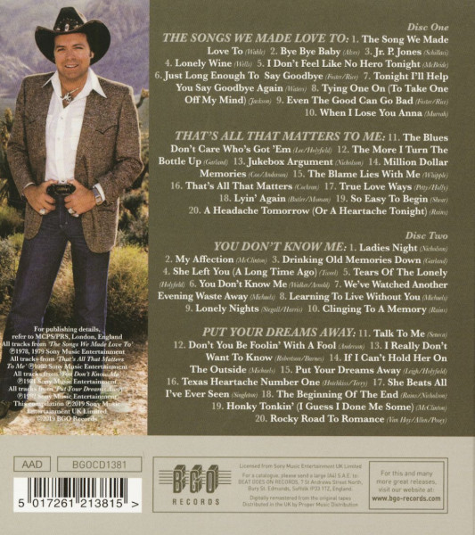 Songs We Made Love To - That's All That Matters - You Don’t Know Me - Put Your Dreams Away (2-CD)