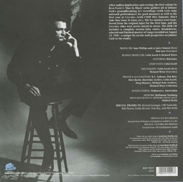 Man In Black 1954-58 Vol.1 (5-CD Deluxe Box Set)