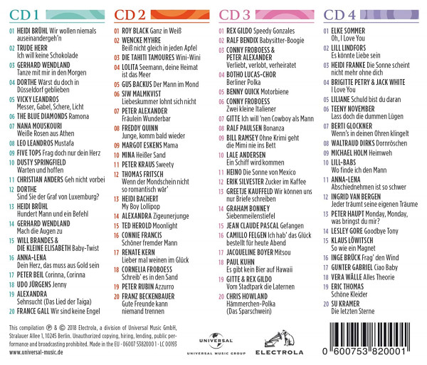 Ganz in Weiß: Die großen Schlager der 60er-Jahre (4-CD)