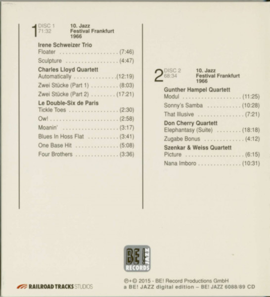 More Modern At The German Jazz Festival 1966 (2-CD)