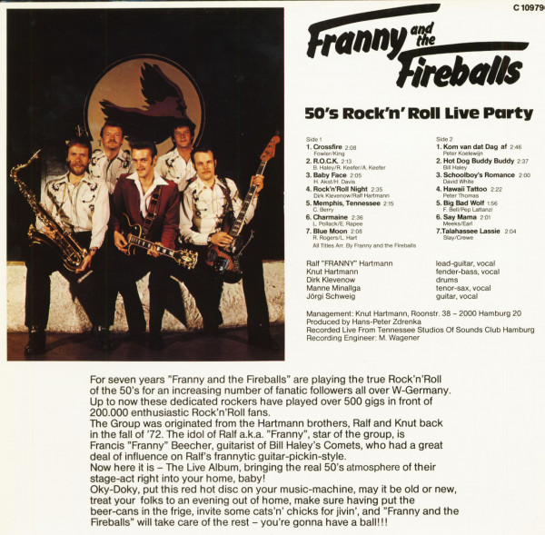 50s Rock & Roll Live Party (LP)