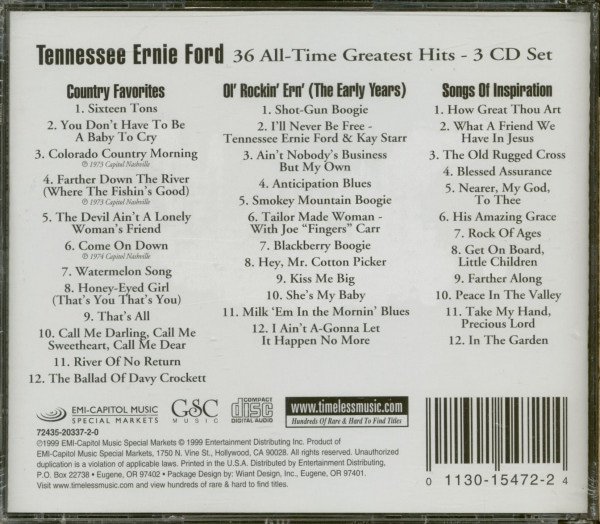 36 All- Time Greatest Hits (3-CD)