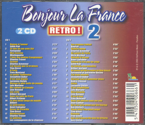 Bonjour La France - Retro Vol.2 (2-CD)