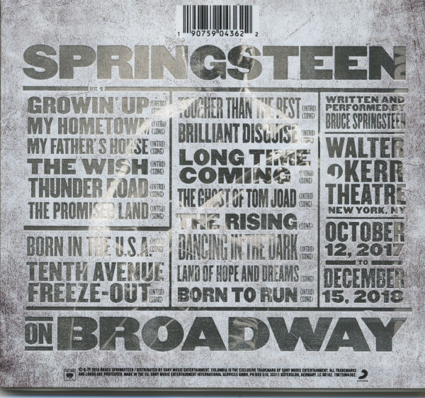 Springsteen On Broadway (2-CD)