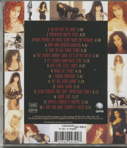 Cher's Greatest Hits 1965-1992 (CD)